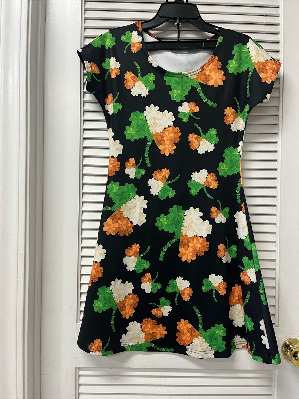 CowCow Floral Blouse in Black, White & Mint